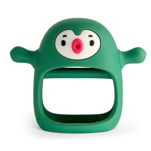 Gryzak Silikonowy Pingwin Buddy Pine Green Smily Mia