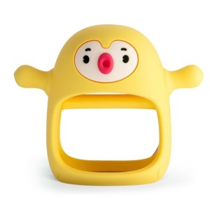 Gryzak Silikonowy Never Drop Pingwin Buddy Yellow Smily Mia