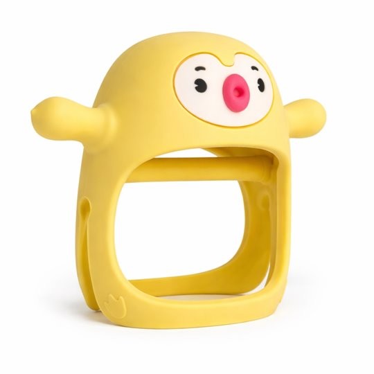 Gryzak Silikonowy Never Drop Pingwin Buddy Yellow Smily Mia