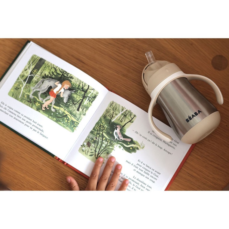Bidon niekapek ze słomką termiczny 250 ml Clay Earth Beaba