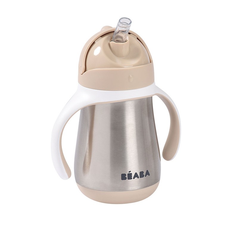 Bidon niekapek ze słomką termiczny 250 ml Clay Earth Beaba