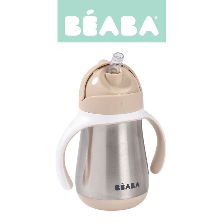 Bidon niekapek ze słomką termiczny 250 ml Clay Earth Beaba