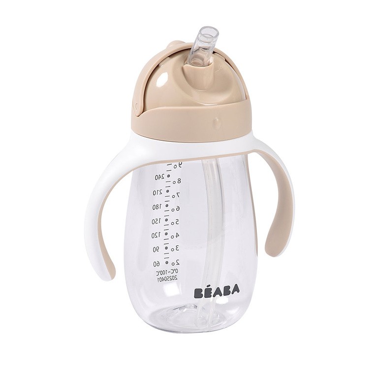 Bidon niekapek ze słomką tritanowy 300 ml Clay Earth Beaba