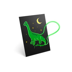 Zestaw do tworzenia świecącej dekoracji KIDYNEON Dinozaury Kidywolf