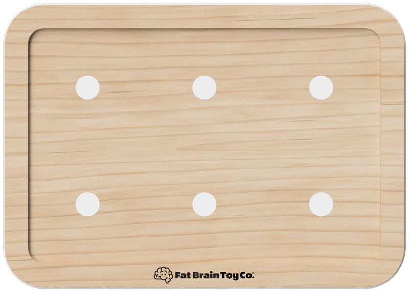 Drewniana tablica podstawa do magnetycznych kwadratów aktywności PlayTab Fat Brain Toys