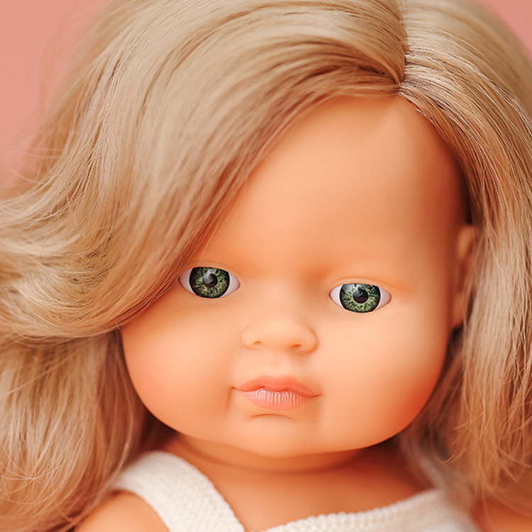 Lalka dziewczynka Europejka 38 cm Ciemny Blond Miniland My Friends & Me