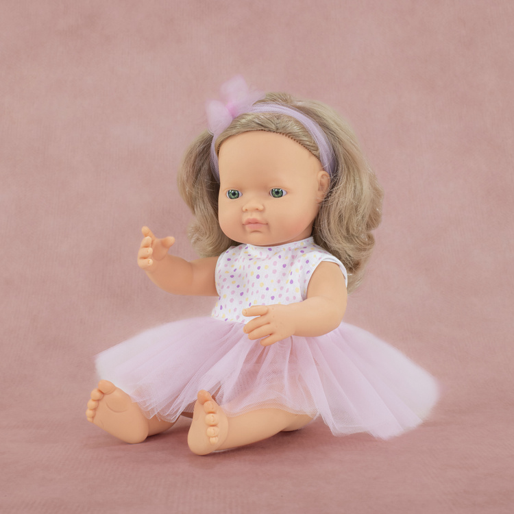 Lalka dziewczynka Europejka 38 cm Ciemny Blond Miniland My Friends & Me