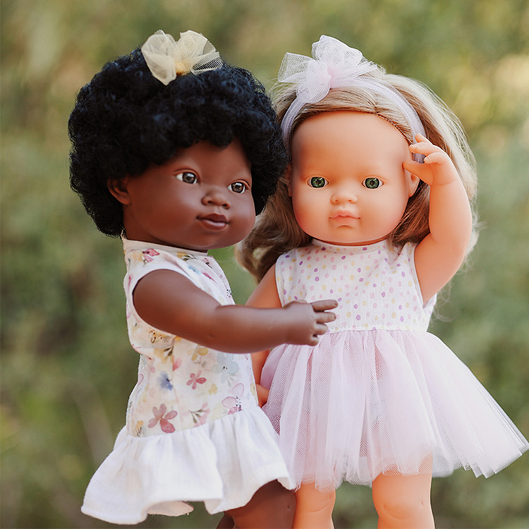 Lalka dziewczynka Europejka 38 cm Ciemny Blond Miniland My Friends & Me