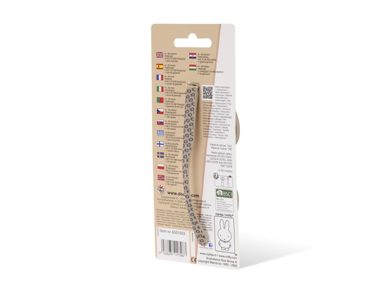Okulary przeciwsłoneczne Miffy taupe 6-36 m Dooky