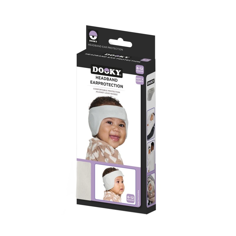 Słuchawki ochronne opaska 6-12m Grey DOOKY