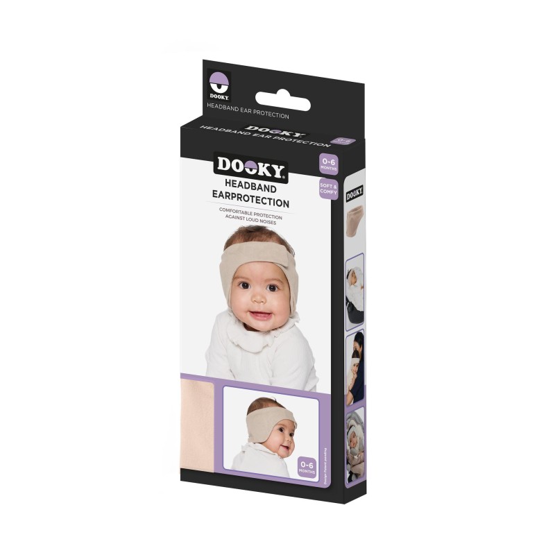 Słuchawki ochronne opaska 0-6 m Beige DOOKY