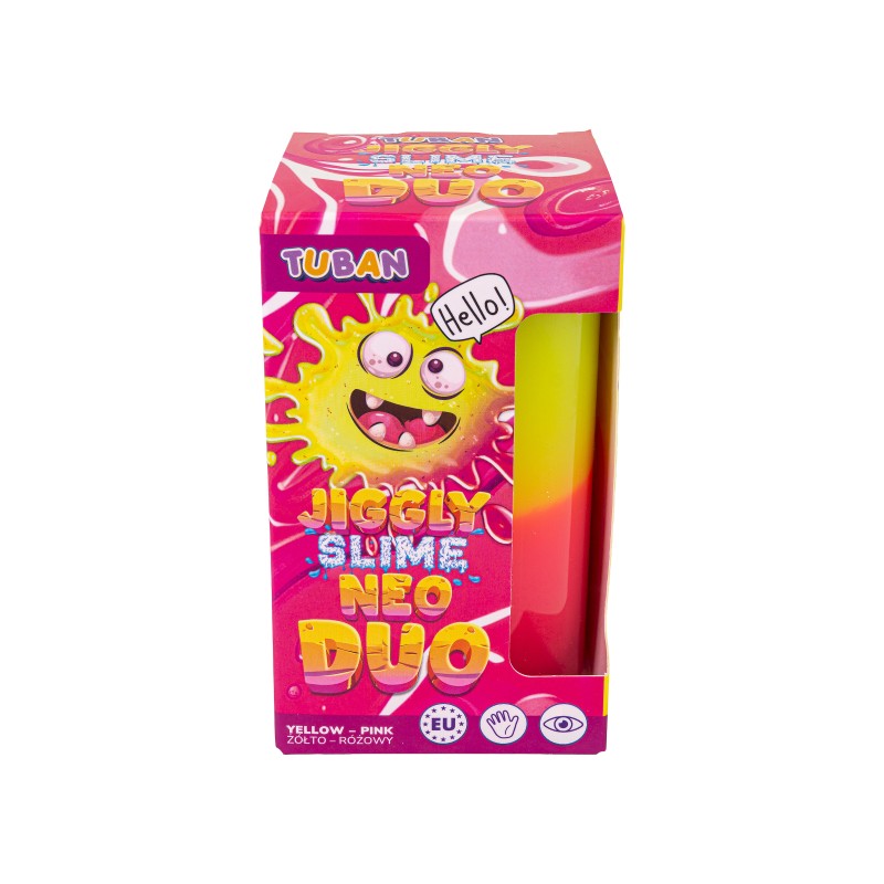 Jggly Slime Neo Duo żółto-różowy 430 g Tuban