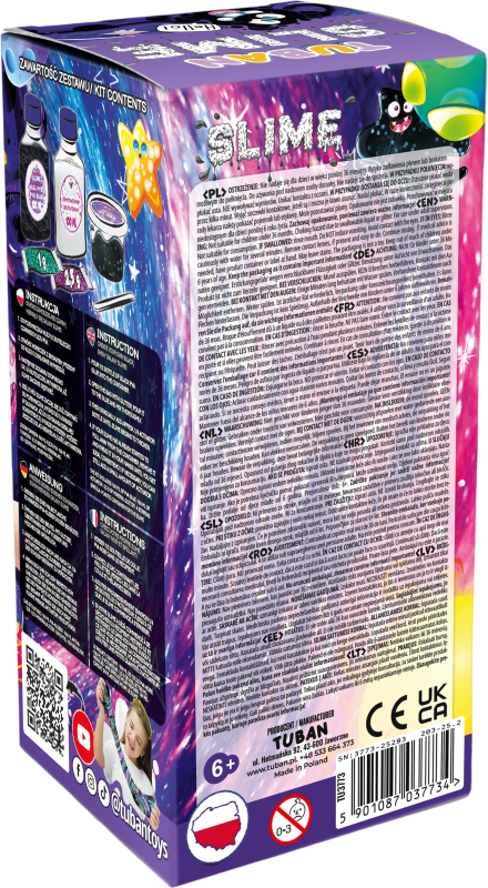 Zestaw Diy Tuban Slime Galaxy Tuban