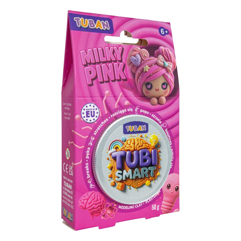 Tubi Smart Plastelina Milky Pink 50 g Tuban