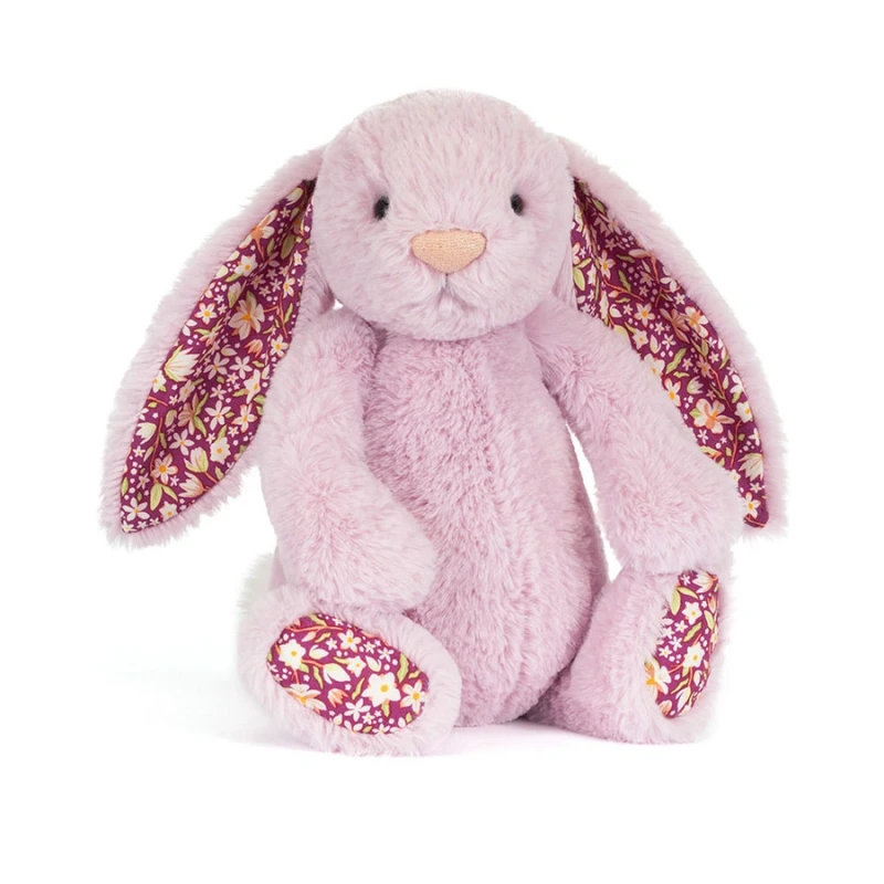 Króliczek LUX Liliowy z Kwiecistymi Uszami 31 cm Jellycat