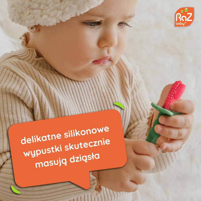 Szczoteczka silikonowa na ząbkowanie Razberry RaZbaby