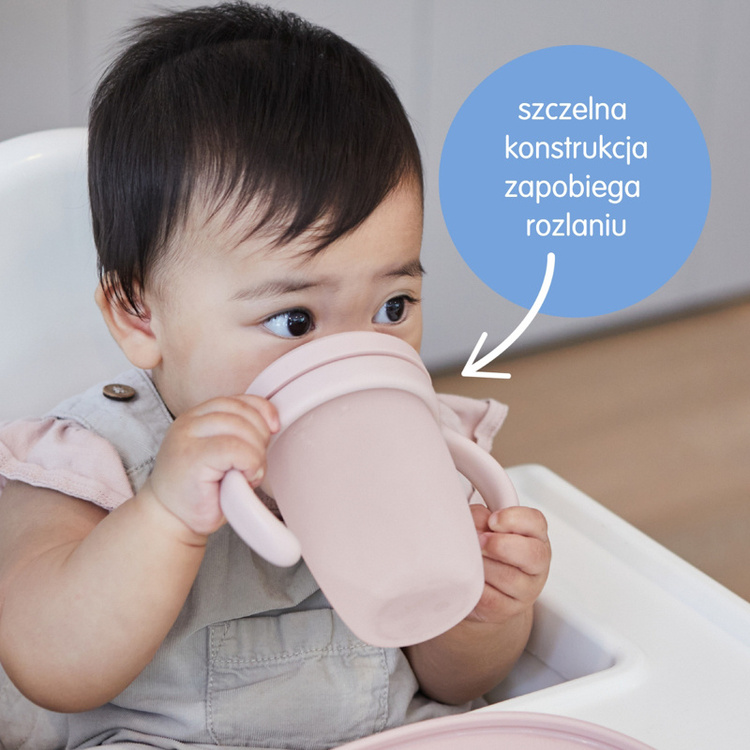 Silikonowy kubek z ustnikiem Ocean b.box