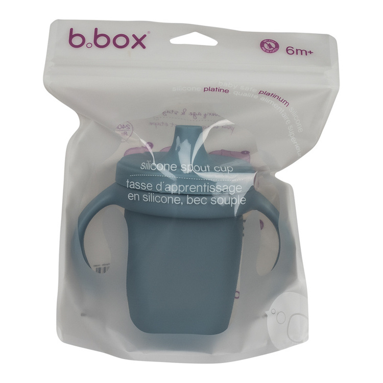 Silikonowy kubek z ustnikiem Ocean b.box