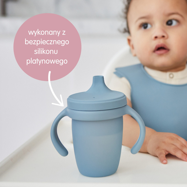 Silikonowy kubek z ustnikiem Blush b.box