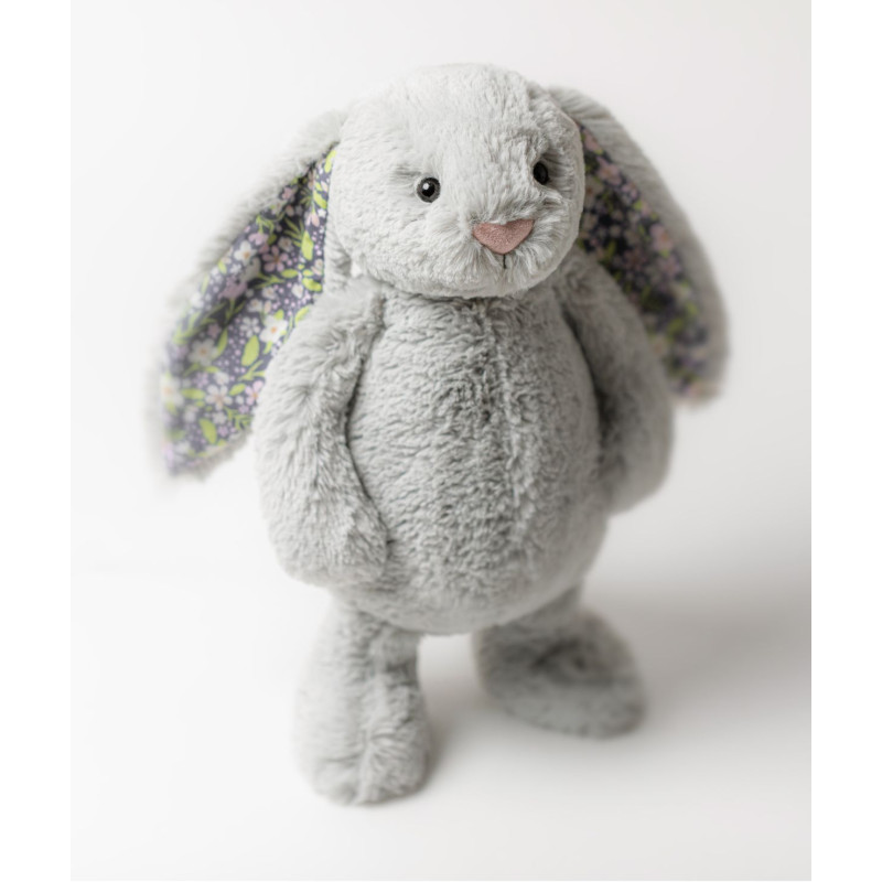 Króliczek z Kwiecistymi Uszami Srebrny Bloom 31 cm Jellycat