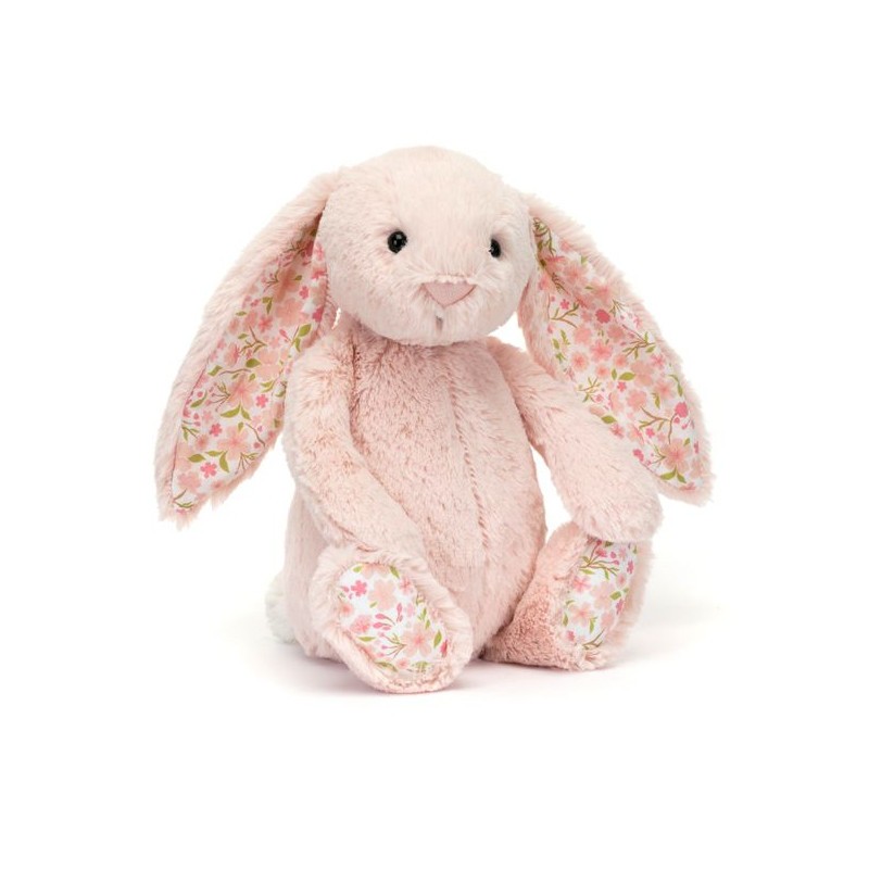 Króliczek z Kwiecistymi Uszami Pudrowy Róż Cherry 31 cm Jellycat