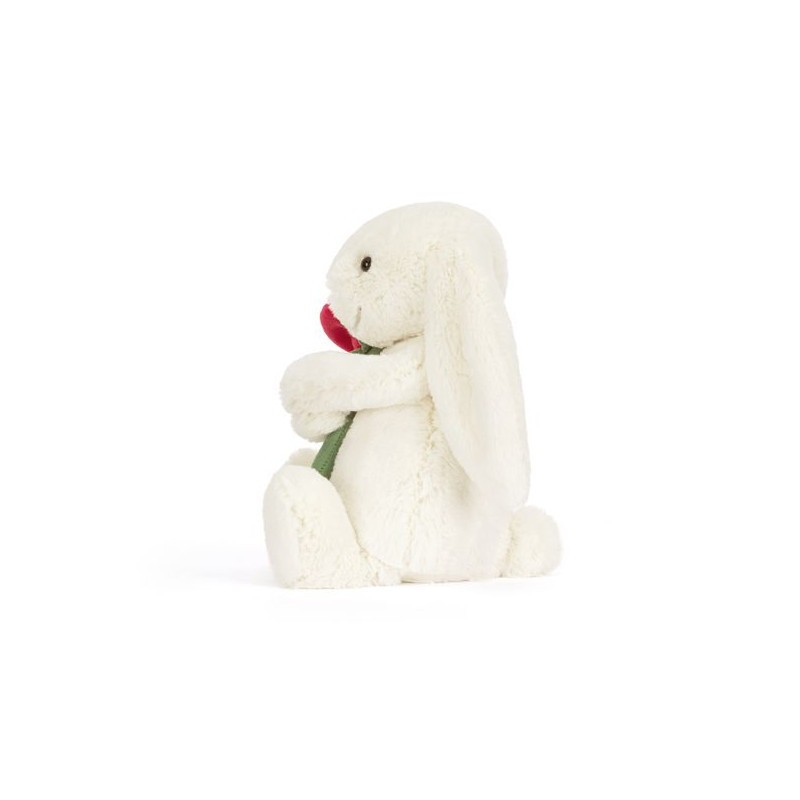 Wesoły Króliczek z Różą 31 cm Jellycat