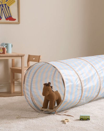 Kid's Concept - Tunel do zabawy w paski, błękitny
