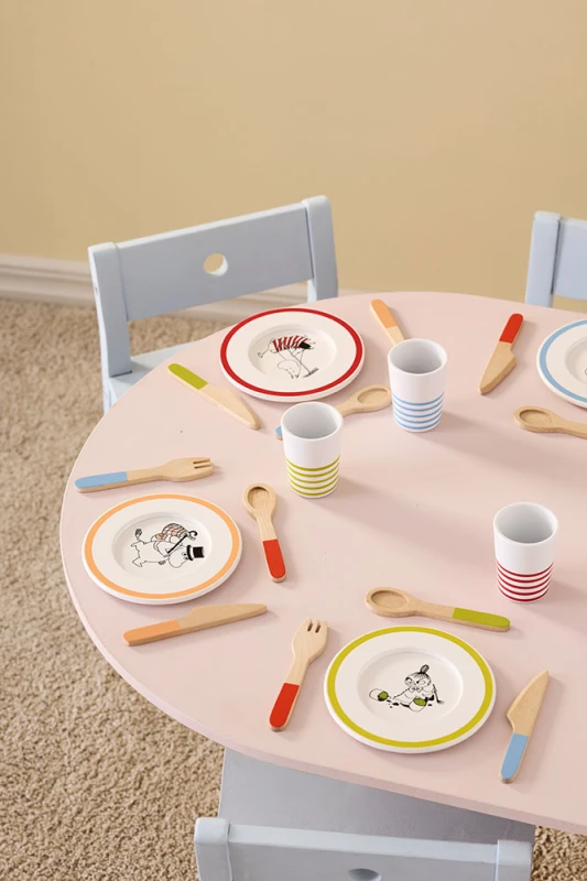 Drewniany zestaw obiadowy do zabawy MOOMIN Kid's Concept