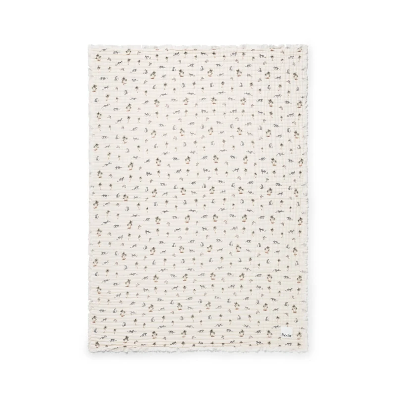 Kocyk Soft Cotton Blanket - Garden Leo’s Resort Elodie Details