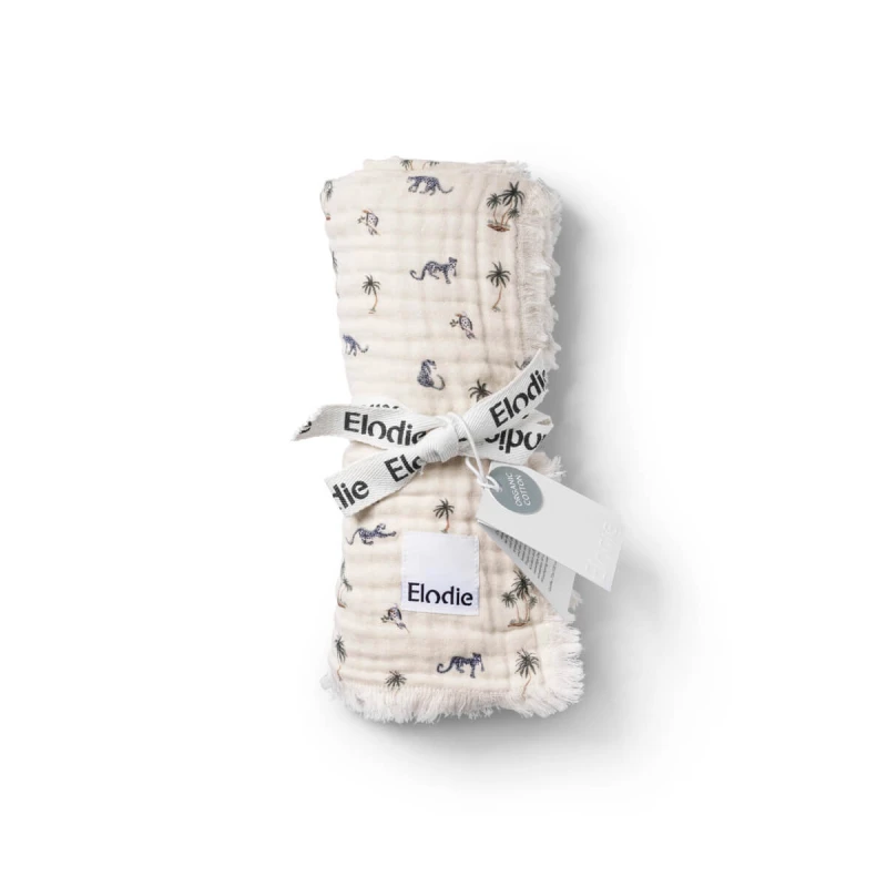 Kocyk Soft Cotton Blanket - Garden Leo’s Resort Elodie Details
