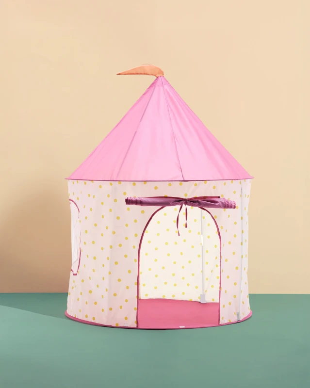 Namiot do zabawy w kropki różowy Kid's Concept