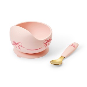 Zestaw do karmienia miseczka i łyżeczka Rosy bow Elodie Details