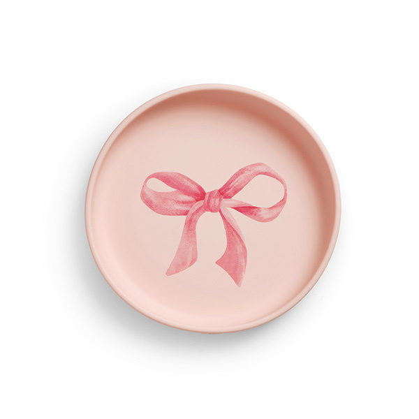 Zestaw silikonowy talerzyk i sztućce Rose bow Elodie Details