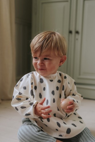 Elodie Details - Śliniak z długim rękawem, dalmatian dots grande