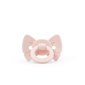 Smoczek silikonowy Binky Bow - 0-6 m misty pink Elodie Details