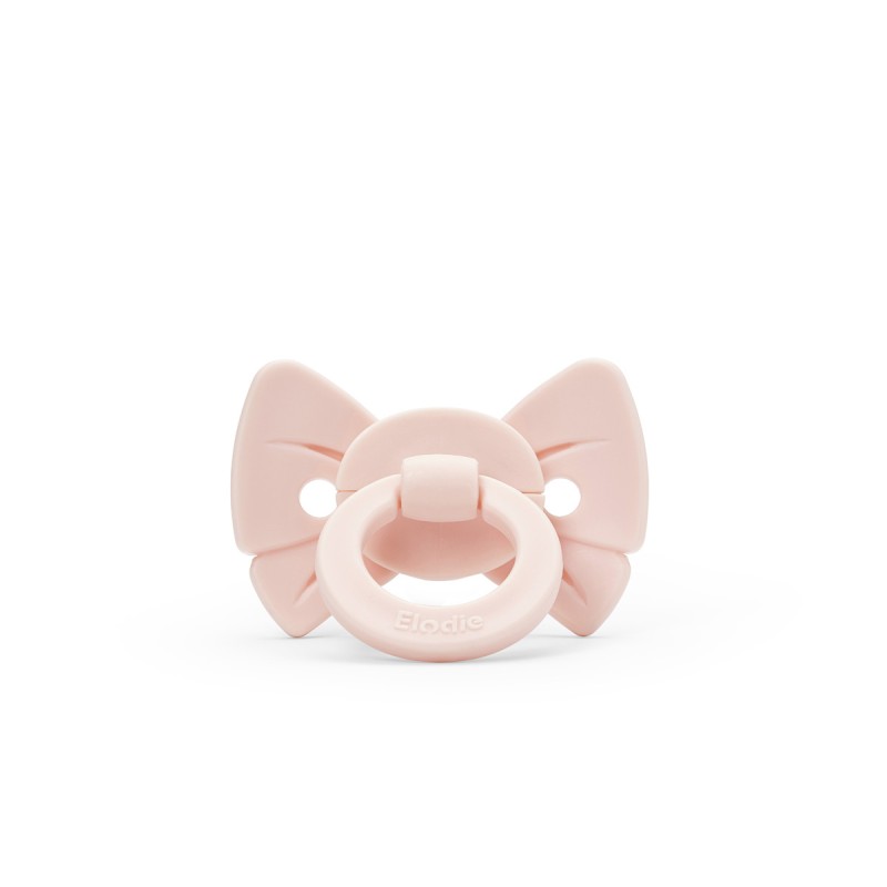 Smoczek silikonowy Binky Bow - 0-6 m misty pink Elodie Details