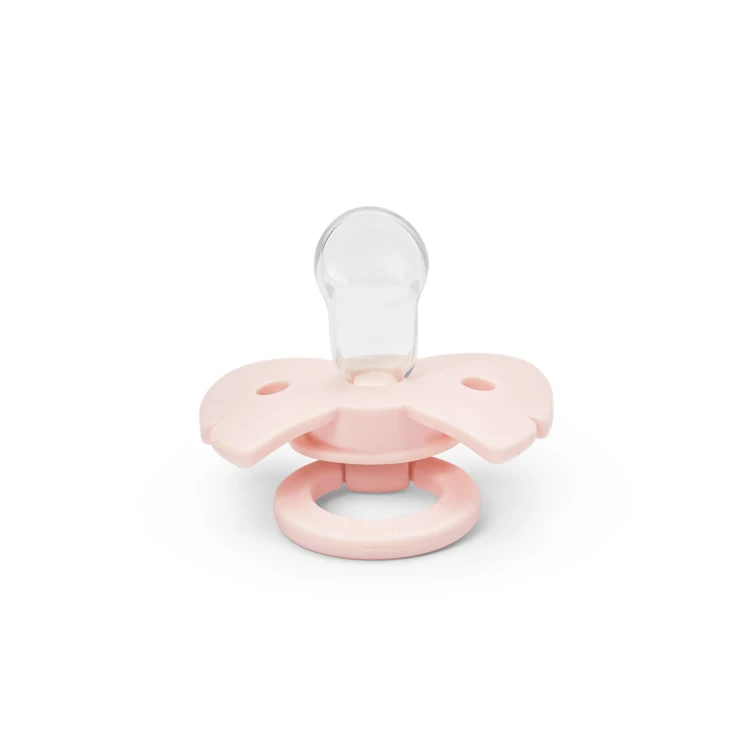 Elodie Details - smoczek silikonowy Binky Bow - 0-6 m, misty pink