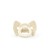 Elodie Details - smoczek silikonowy Binky Bow - 0-6m, oat white