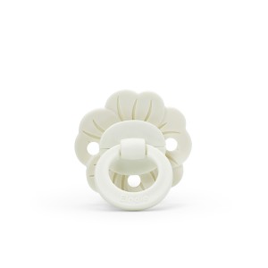 Smoczek lateksowy Binky Bloom 3 m+ Vanilla white Elodie Details
