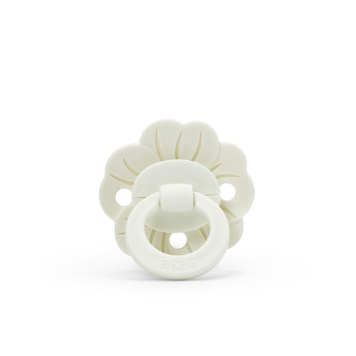 Elodie Details - smoczek lateksowy Binky Bloom - 3 m+, vanilla white