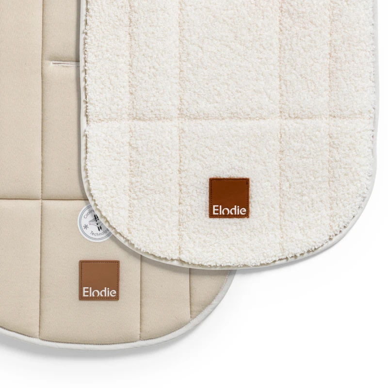 Miękka wkładka do wózka CosyCushion™ white bouclé Elodie Details