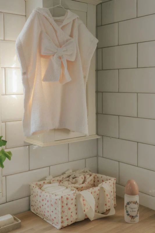 Poncho kąpielowe Creamy white Elodie Details