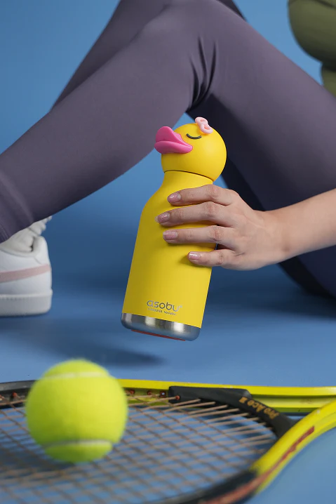 Butelka termiczna ze słomką Bestie Kaczuszka 460 ml Asobu