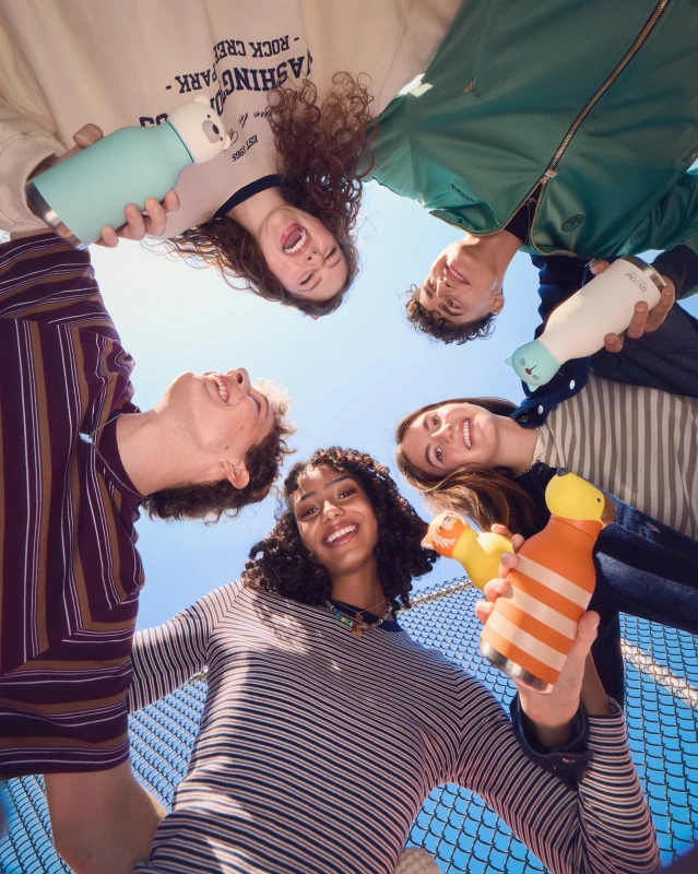 Butelka termiczna ze słomką Bestie Kot 460 ml Asobu