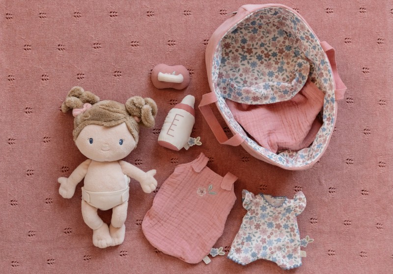 Laleczka Baby Rosa z akcesoriami butelka smoczek GRS Little Dutch