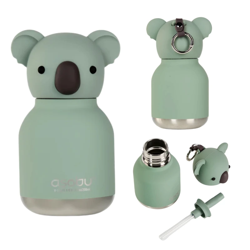 Butelka termiczna ze słomką Mini Bestie Koala 200 ml Asobu
