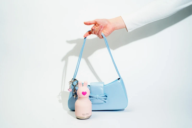 Butelka termiczna ze słomką Mini Bestie Królik 200 ml Asobu