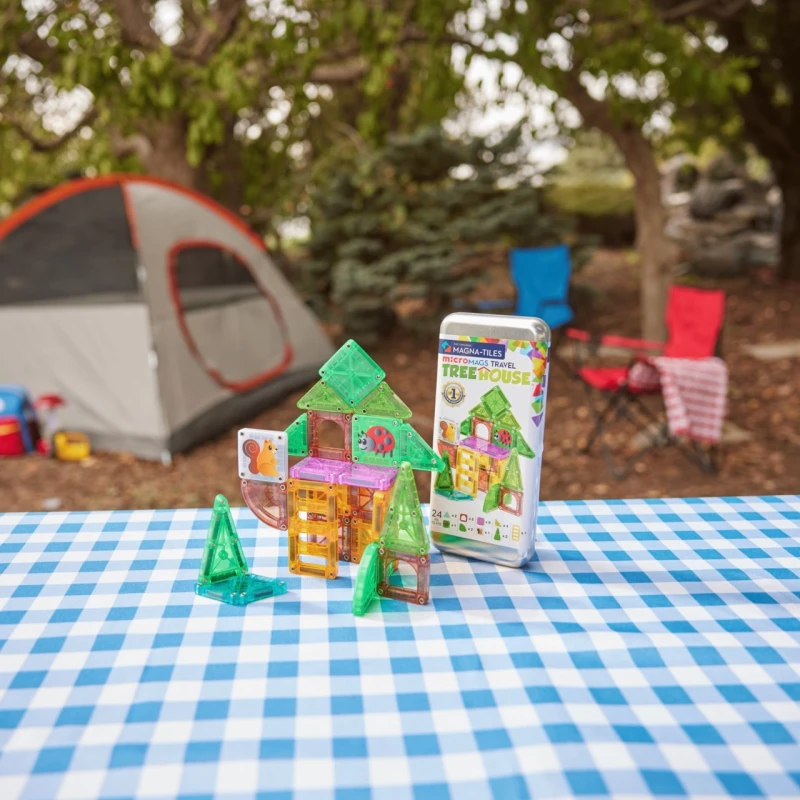 Klocki Magnetyczne microMAGS Treehouse Travel 24 el. MAGNA-TILES