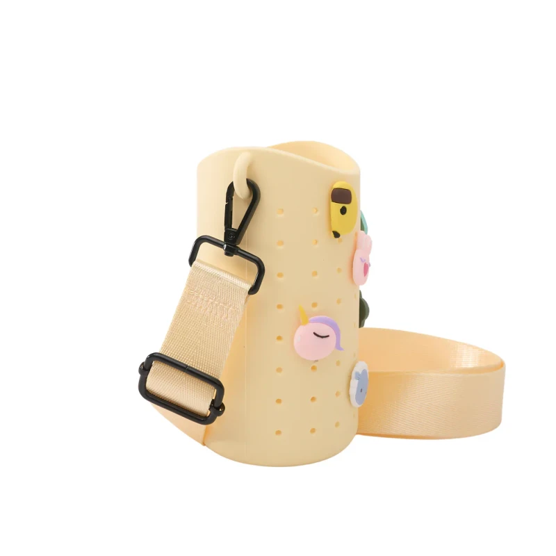 Etui na butelkę z paskiem Bestie Sling żółte Asobu