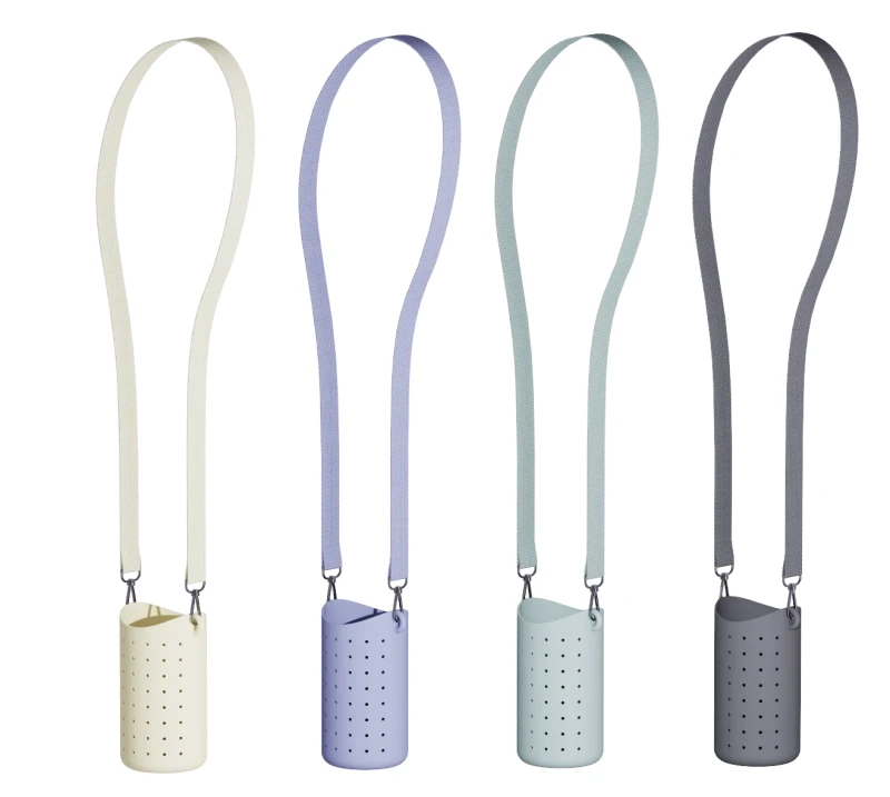 Etui na butelkę z paskiem Bestie Sling zielone Asobu